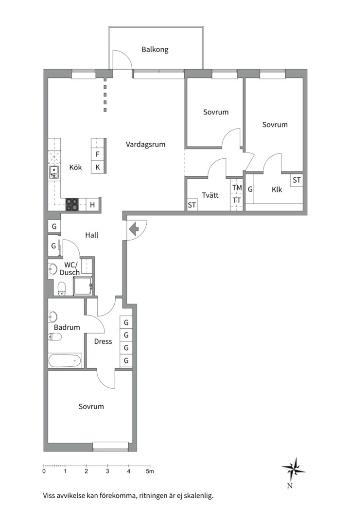 Planlösning från Styrbjörnsgatan 9, Såld i Svartbäcken, Uppsala