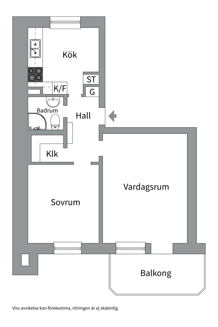 Bostadsbild från Spantgatan 11C, Såld i Stohagen, Västerås