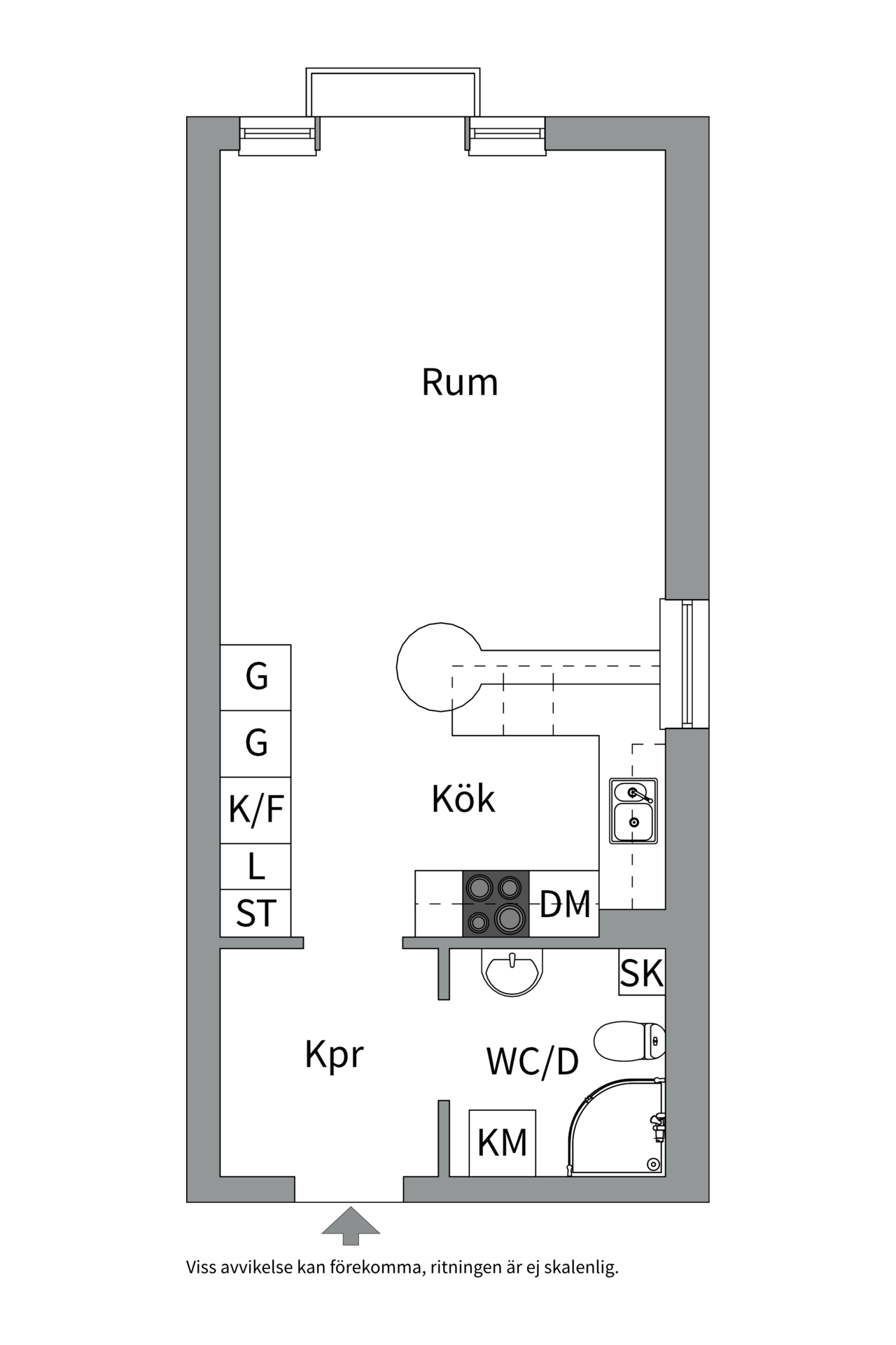 Bostadsbild från S:t Johannesgatan 36A, Såld i Rackarberget, Uppsala