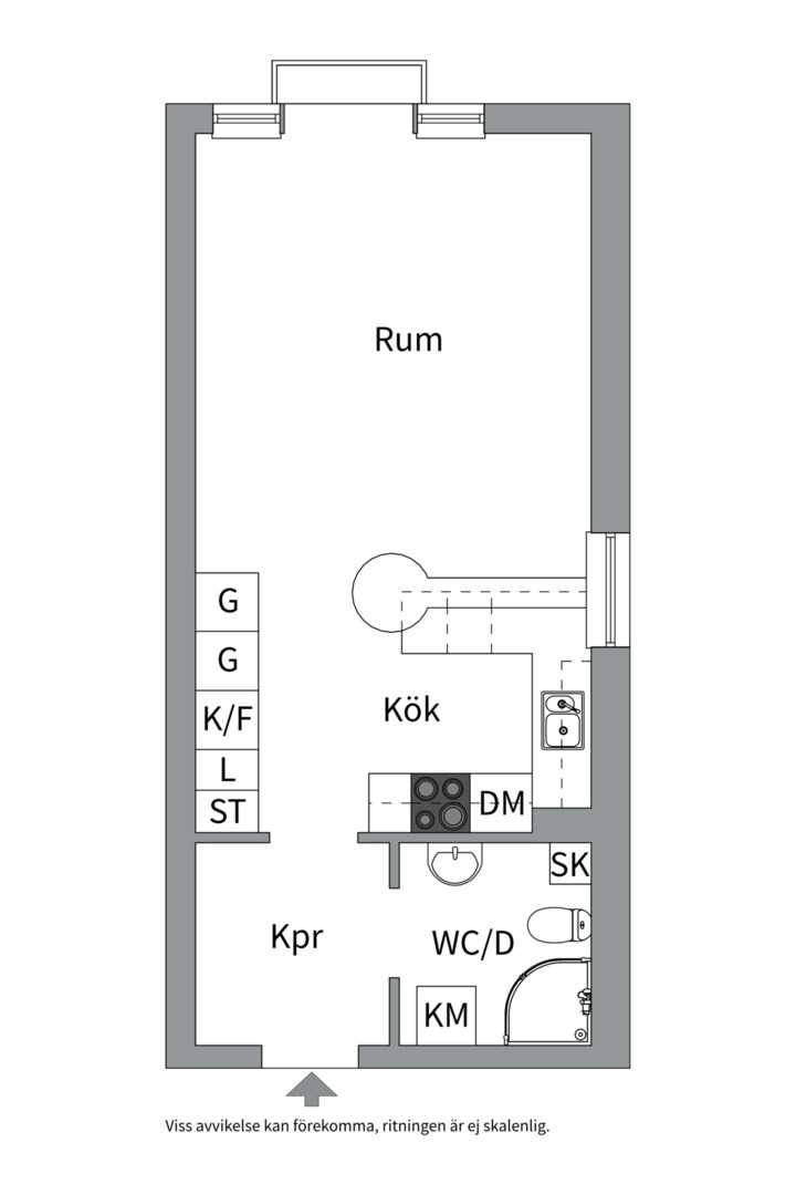 Bostadsbild från S:t Johannesgatan 36A, Såld i Rackarberget, Uppsala