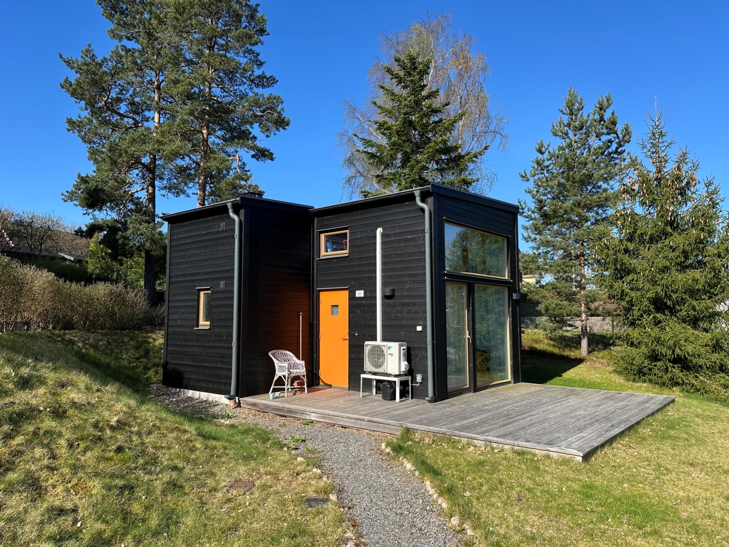 Attefallshus med privat läge - trädgård med nyttjanderätt