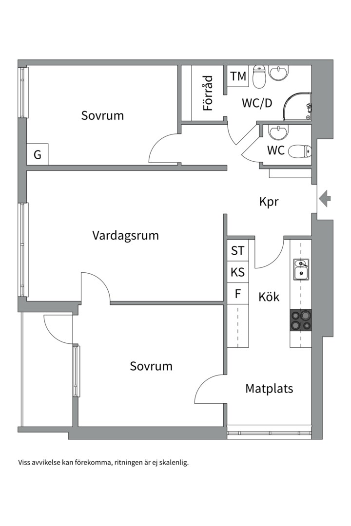 Bostadsbild från Släggkastargatan 10, Till salu i Rönnby, Västerås