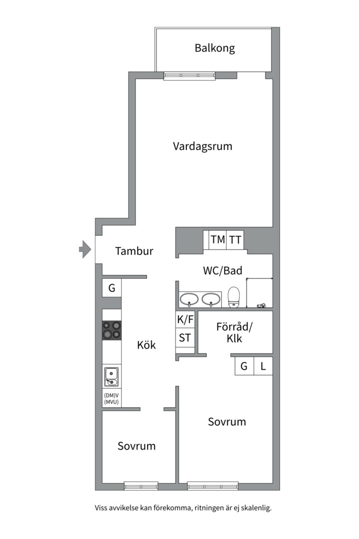 Planlösning från Franzéngatan 82, Såld i , Stockholm