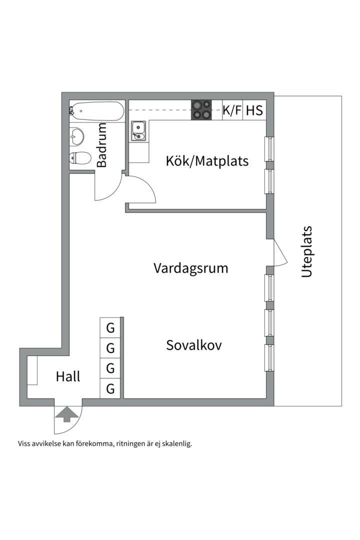 Planlösning från Ljuskärrsvägen 86, Såld i Ljuskärrsberget - Saltsjöbaden, Nacka