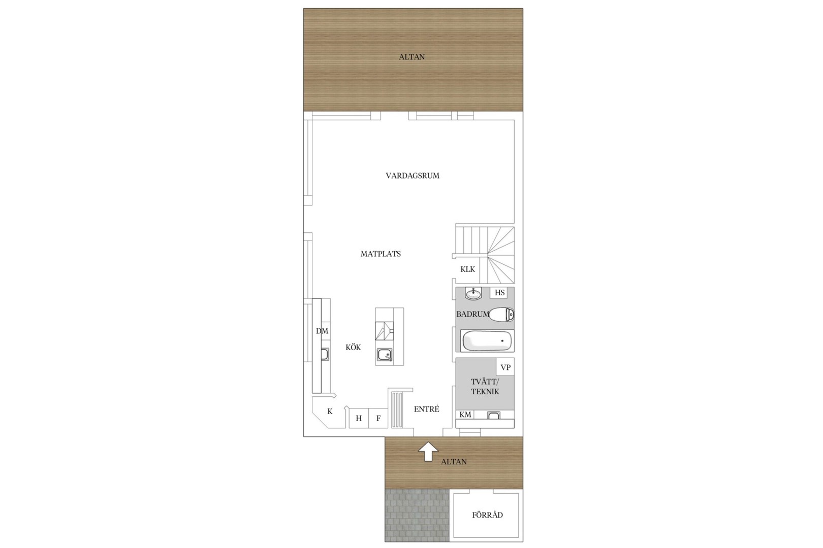 Planlösning från Solbacken 39B, Till salu i Mörtnäs, Värmdö