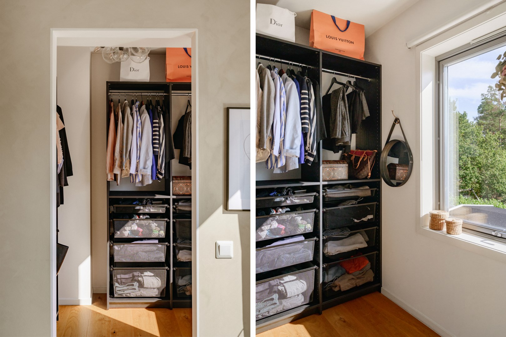 Klädkammare föräldrasovrum.