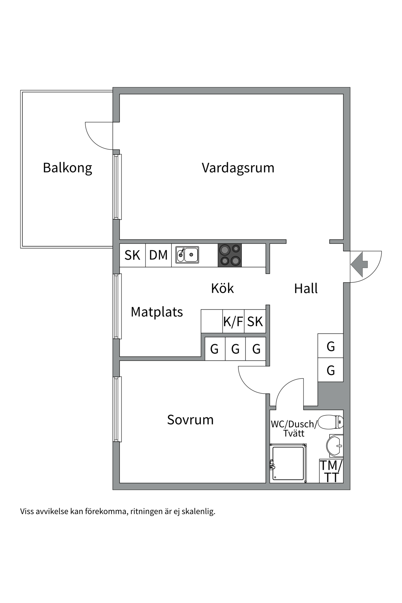 Bostadsbild från Gunnilbogatan 28A, Såld i Malmaberg, Västerås