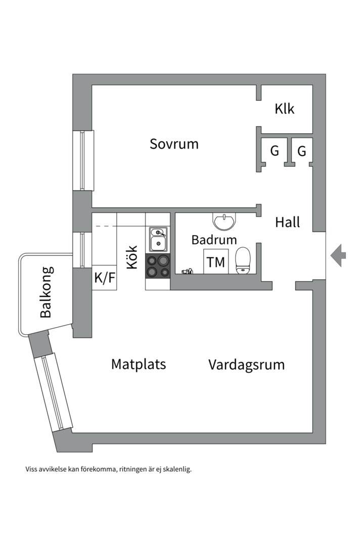 Planlösning från Wennerbergsgatan 6A, Såld i Kungsholmen - Marieberg, Stockholm