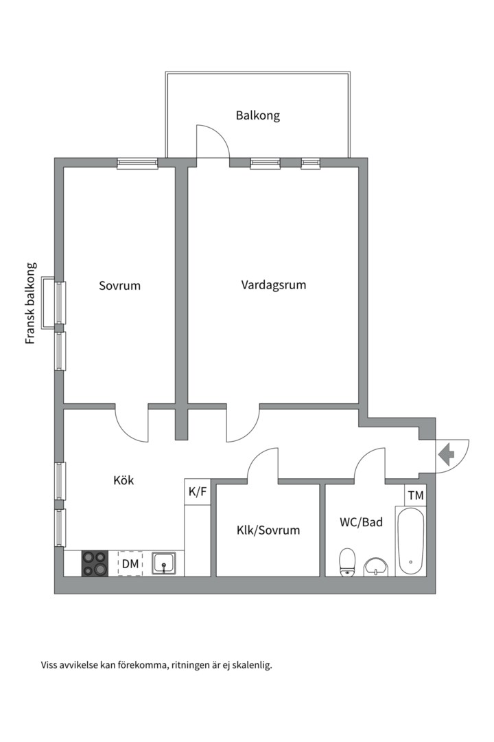 Planlösning från Skarpövägen 37, 3/3tr, Kommande i Västra Orminge, Nacka