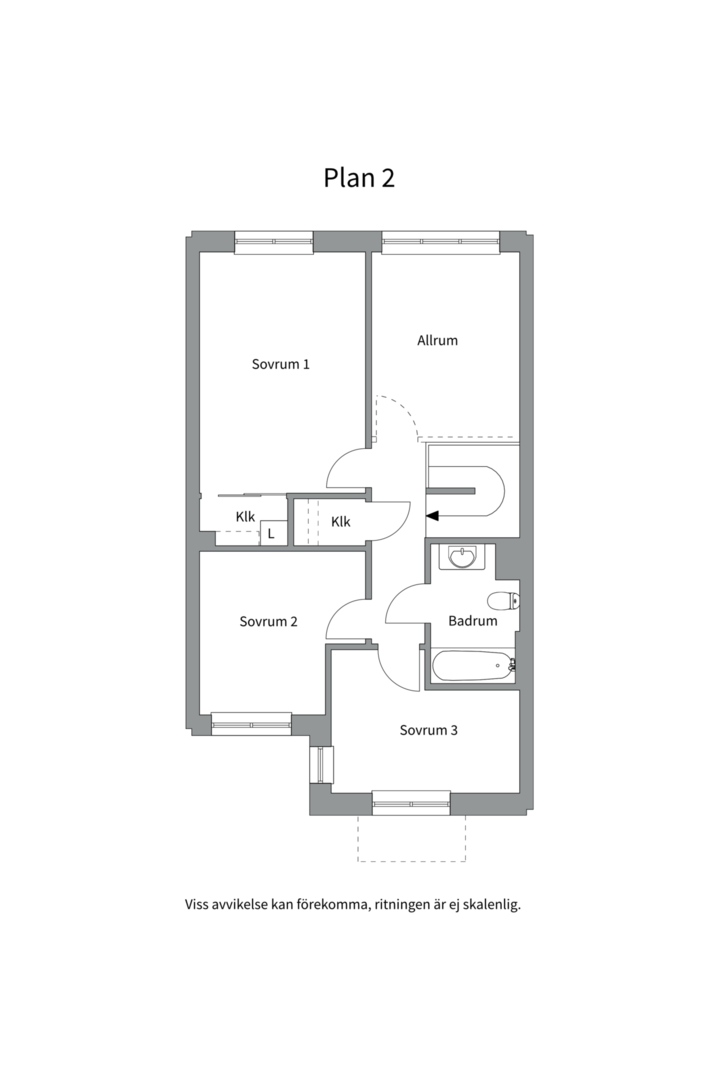 Planlösning från Bäcklösavägen 38, Snart till salu i Ultuna, Uppsala