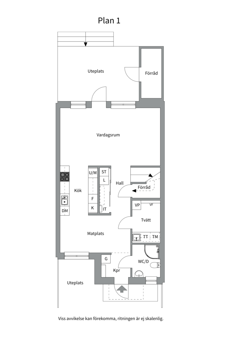 Planlösning från Bäcklösavägen 38, Snart till salu i Ultuna, Uppsala