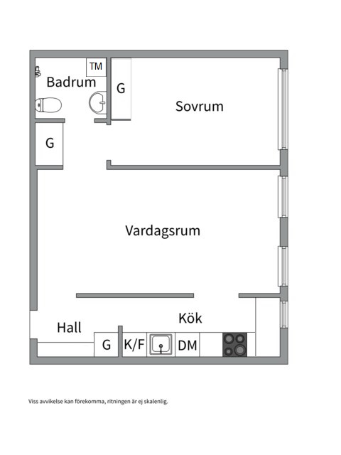 Planlösning från Vitalisvägen 3, Kommande i Kungsholmen - Fredhäll, Stockholm