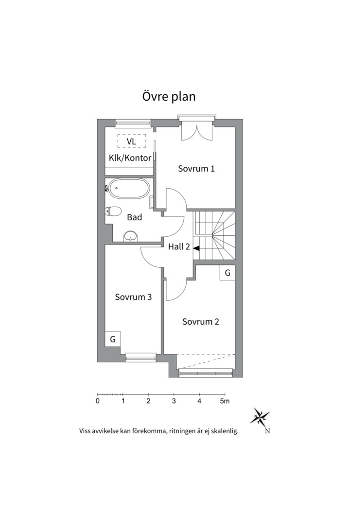 Planlösning från Tyska Bottens Väg 41G, Såld i Bromma - Nockebyhov, Stockholm
