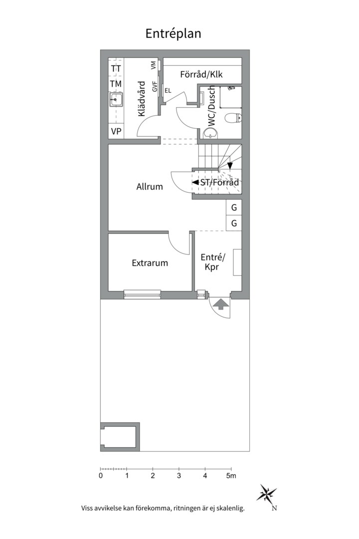 Planlösning från Tyska Bottens Väg 41G, Såld i Bromma - Nockebyhov, Stockholm