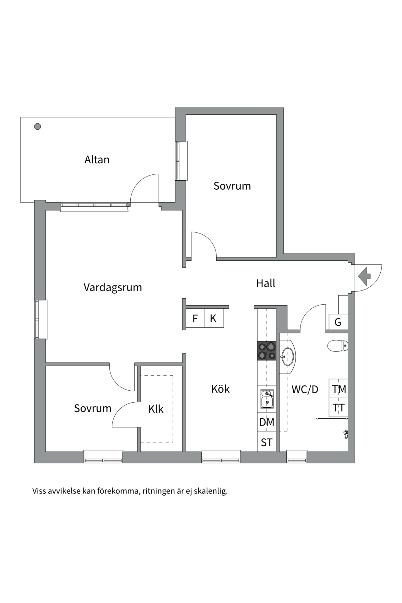 Bostadsbild från Hagalidsvägen 6, Såld i Haga, Västerås
