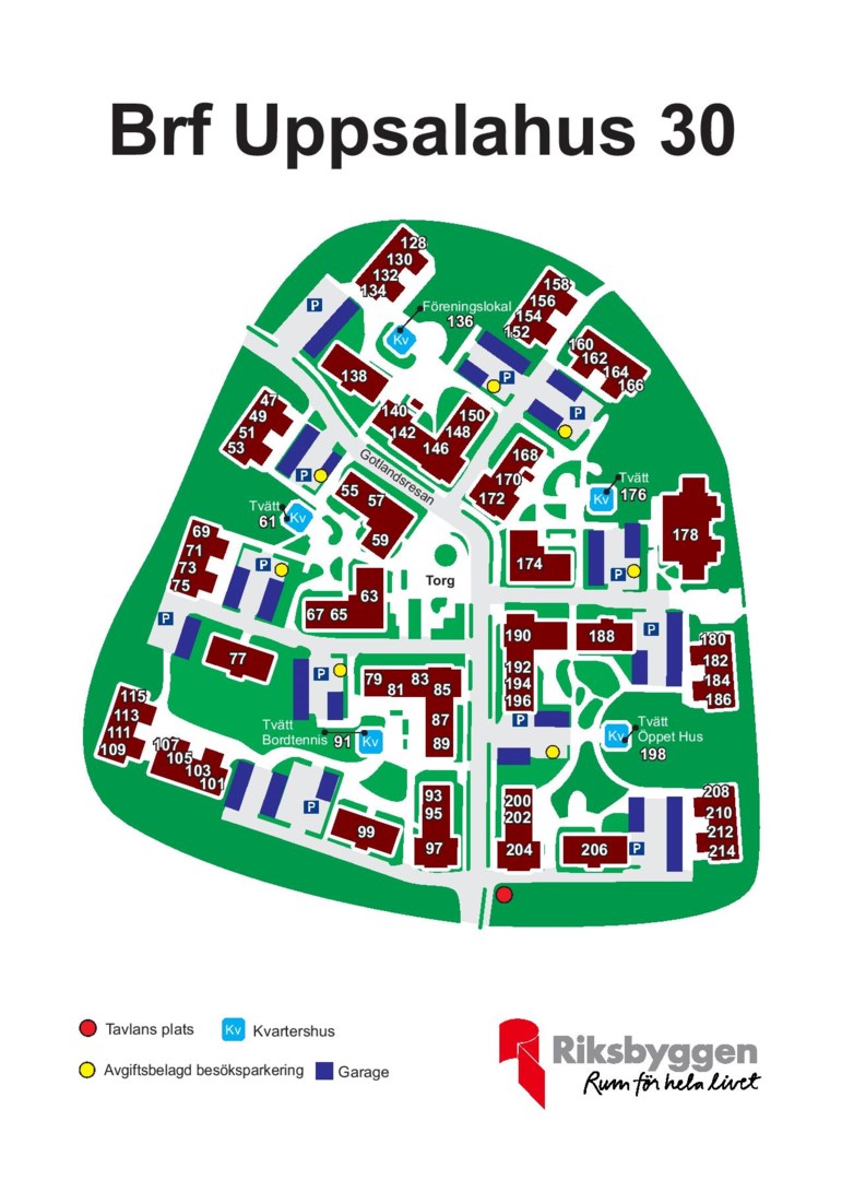 Karta över föreningen