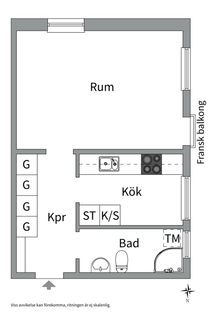 Planlösning från Viktor Rydbergsgatan 36, Såld i Nyby, Uppsala