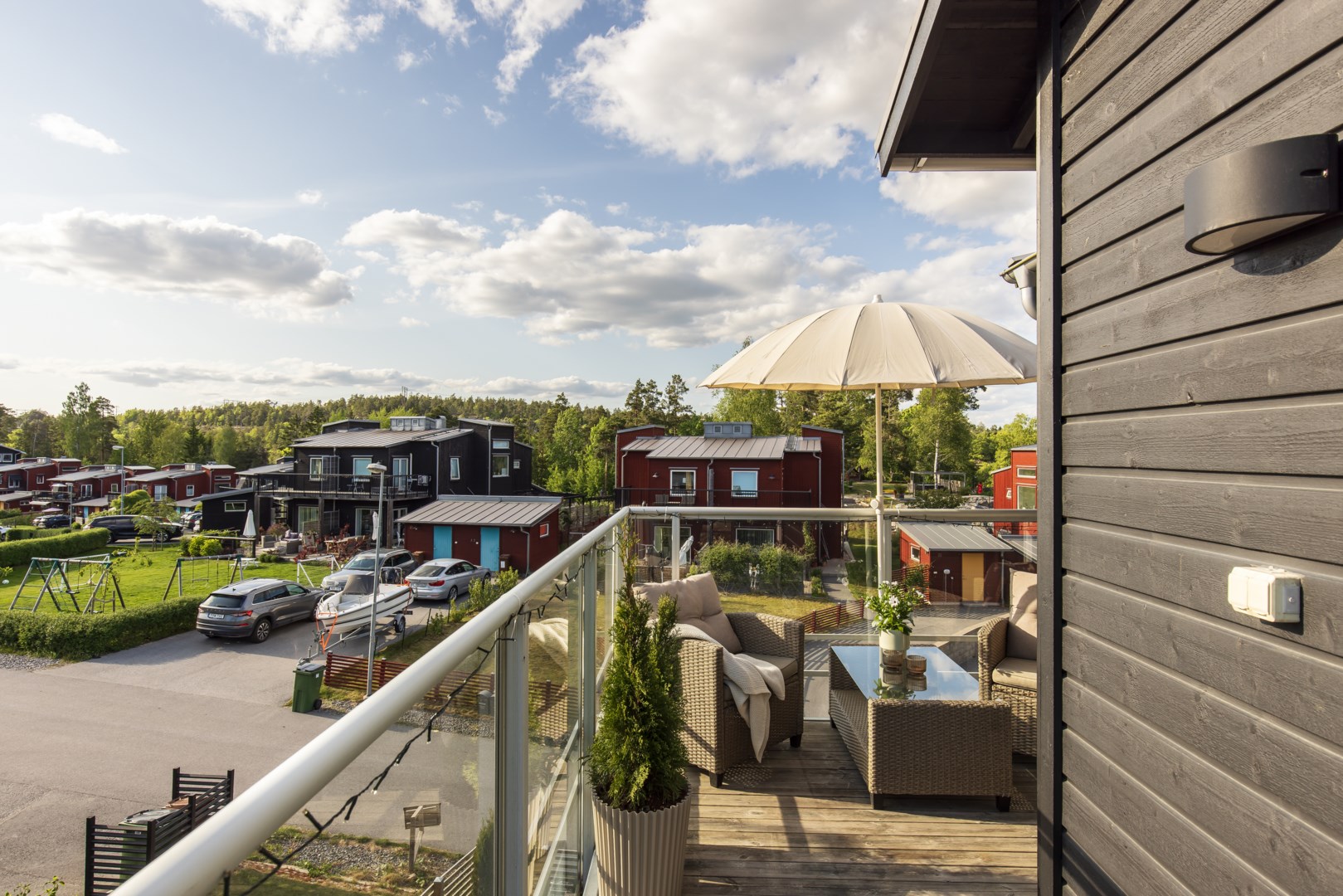 Bostadsbild från Kils gårdsväg 9B, Kommande i Insjön, Nacka