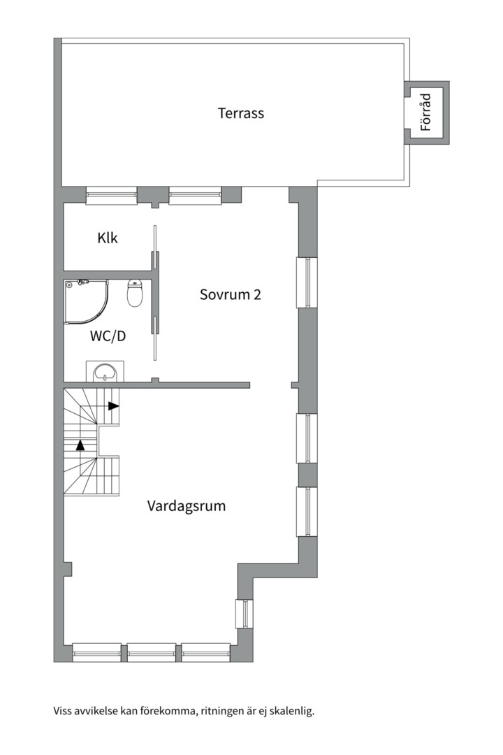 Planlösning från Kils gårdsväg 9B, Kommande i Insjön, Nacka