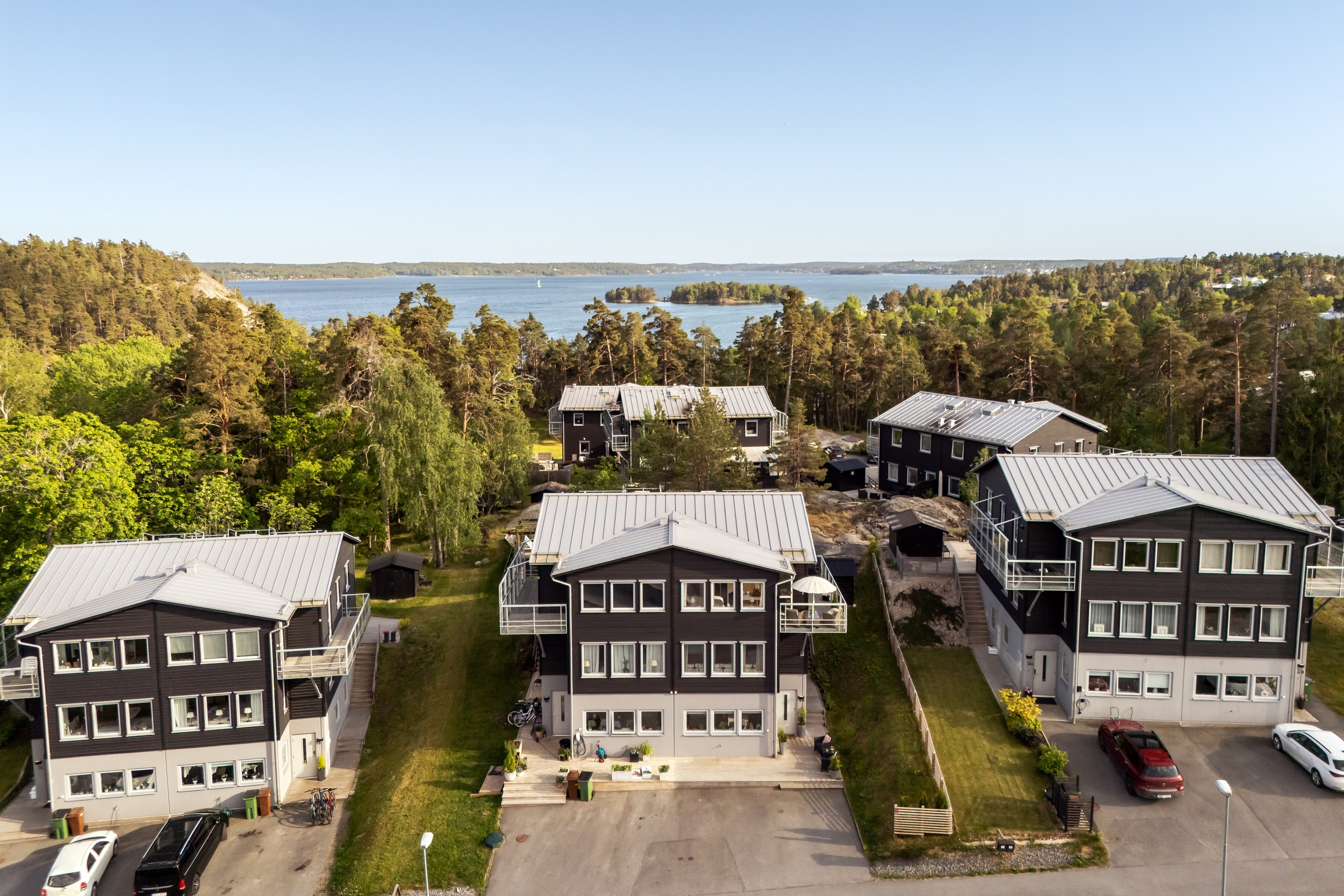 Bostadsbild från Kils gårdsväg 9B, Kommande i Insjön, Nacka