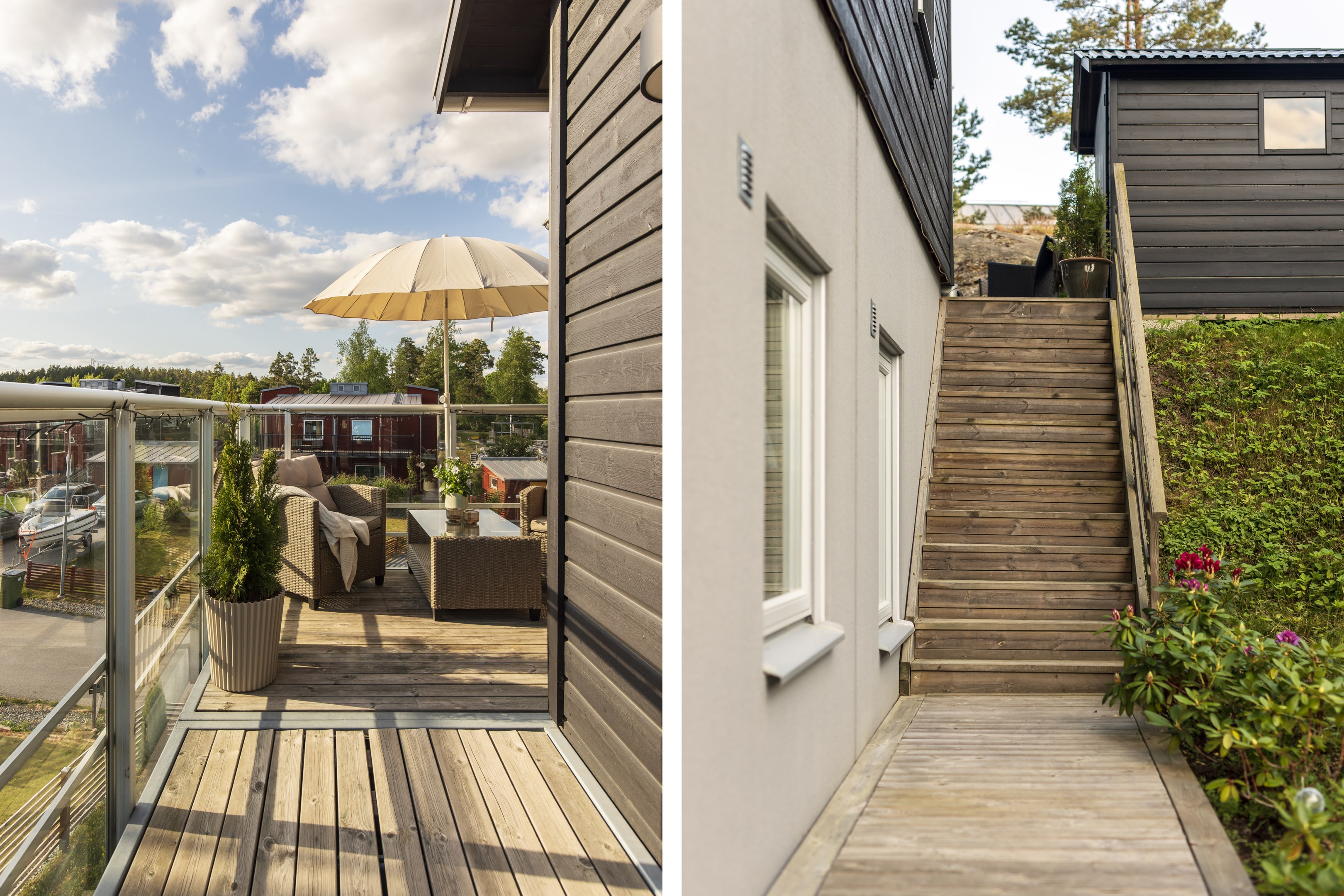 Bostadsbild från Kils gårdsväg 9B, Kommande i Insjön, Nacka