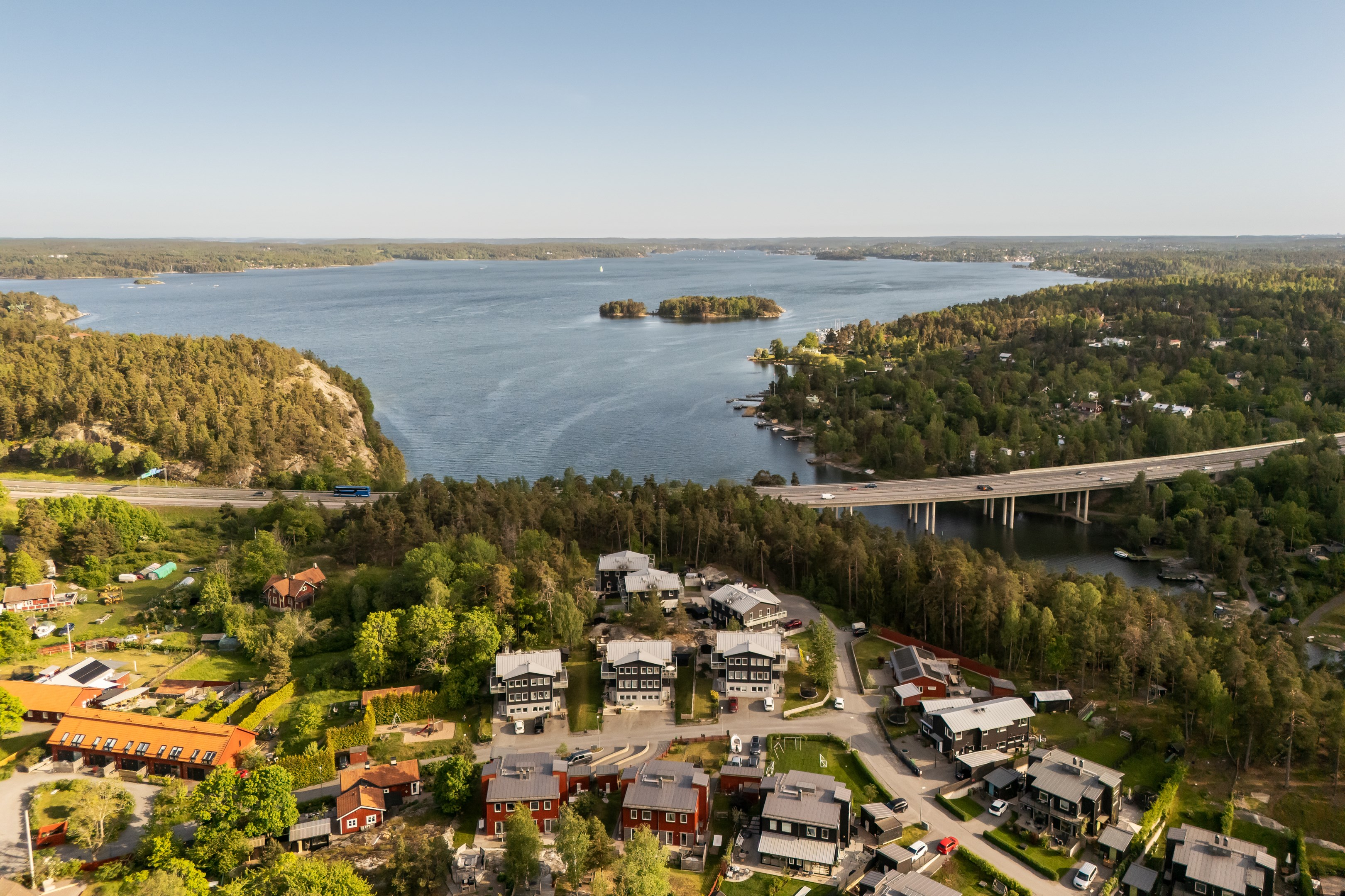 Bostadsbild från Kils gårdsväg 9B, Kommande i Insjön, Nacka