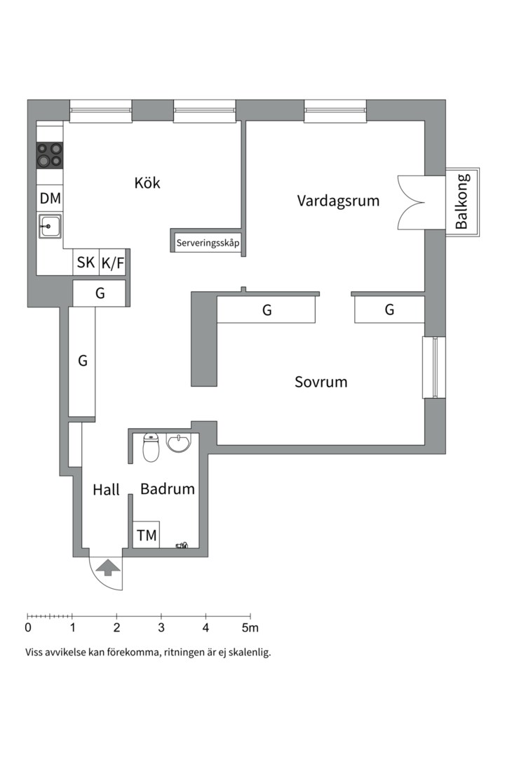 Planlösning från Döbelnsgatan 47, Såld i Vasastan, Stockholm