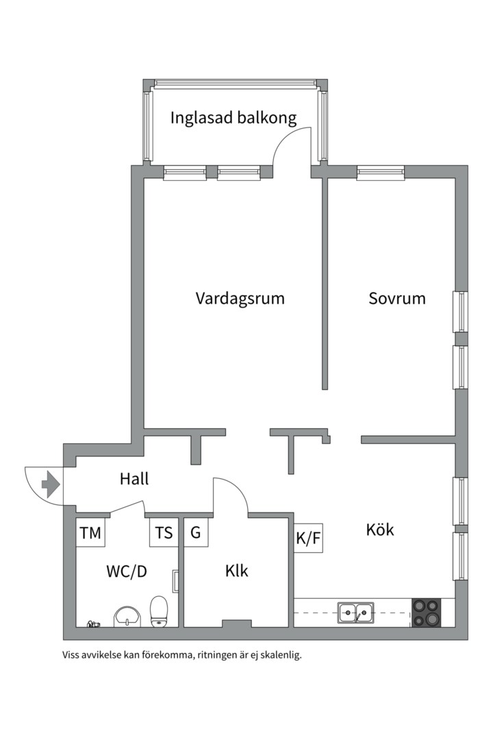 Planlösning från Ormingeringen 64, Såld i Västra Orminge, Nacka