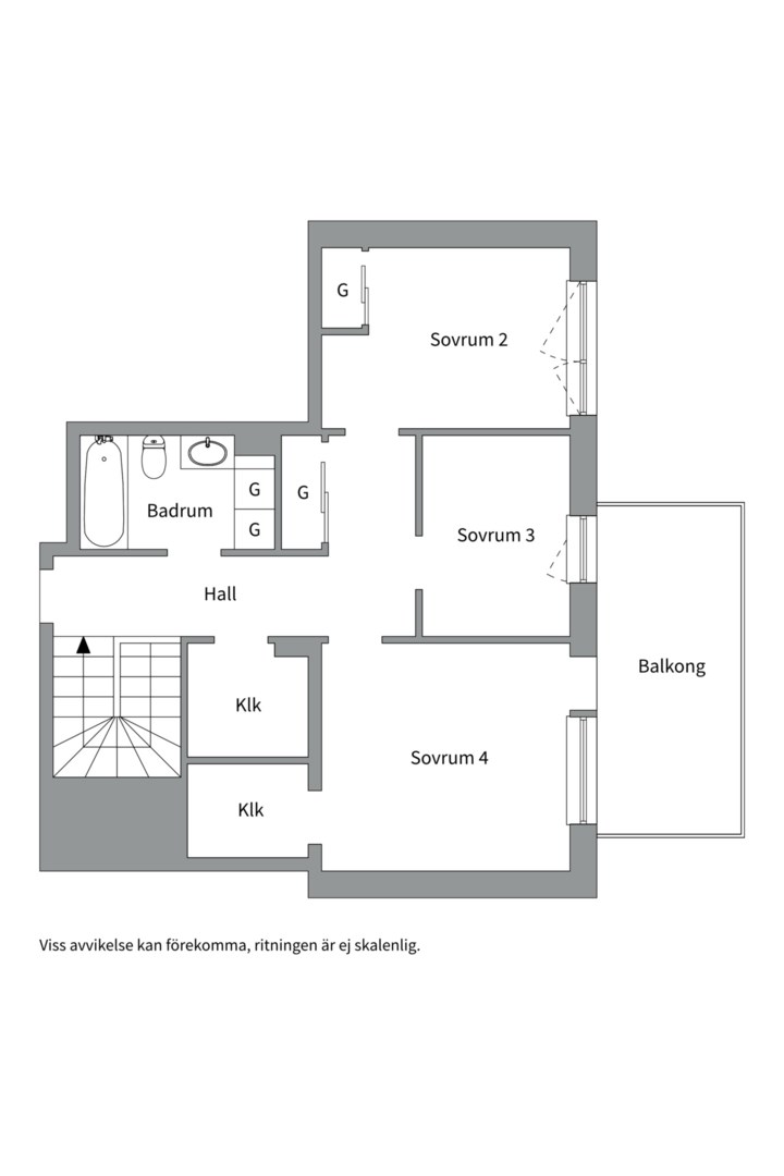 Planlösning från Torgny Segerstedts allé 34, Såld i Rosendal, Uppsala