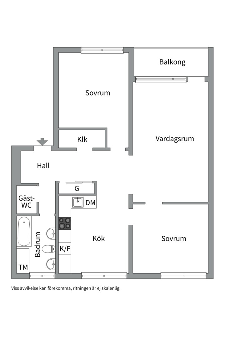 Planlösning från Henriksdalsringen 71, Till salu i Henriksdalsberget, Nacka