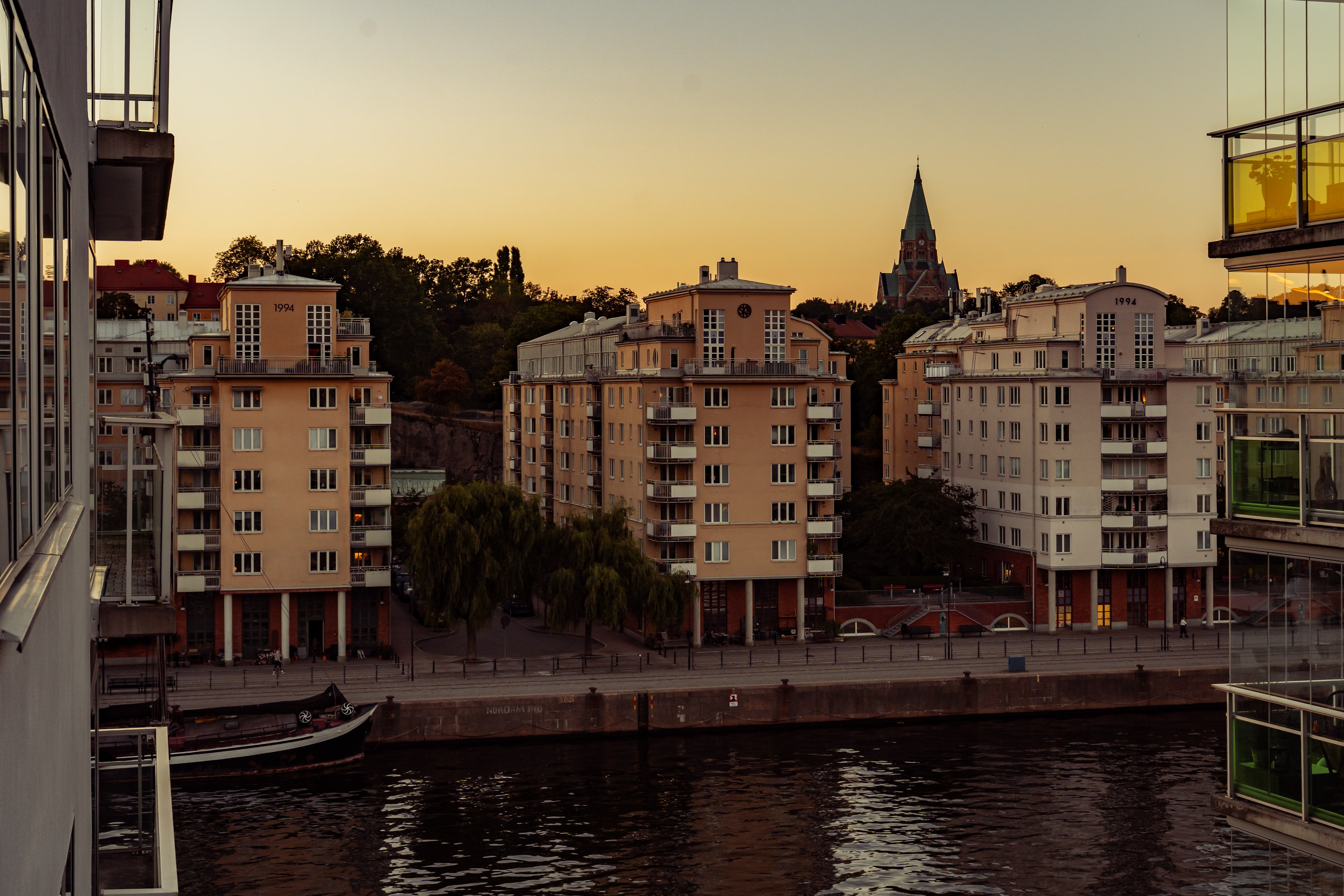 Bostadsbild från Sjöfartsgatan 1, Kommande i Hammarby Sjöstad, Stockholm