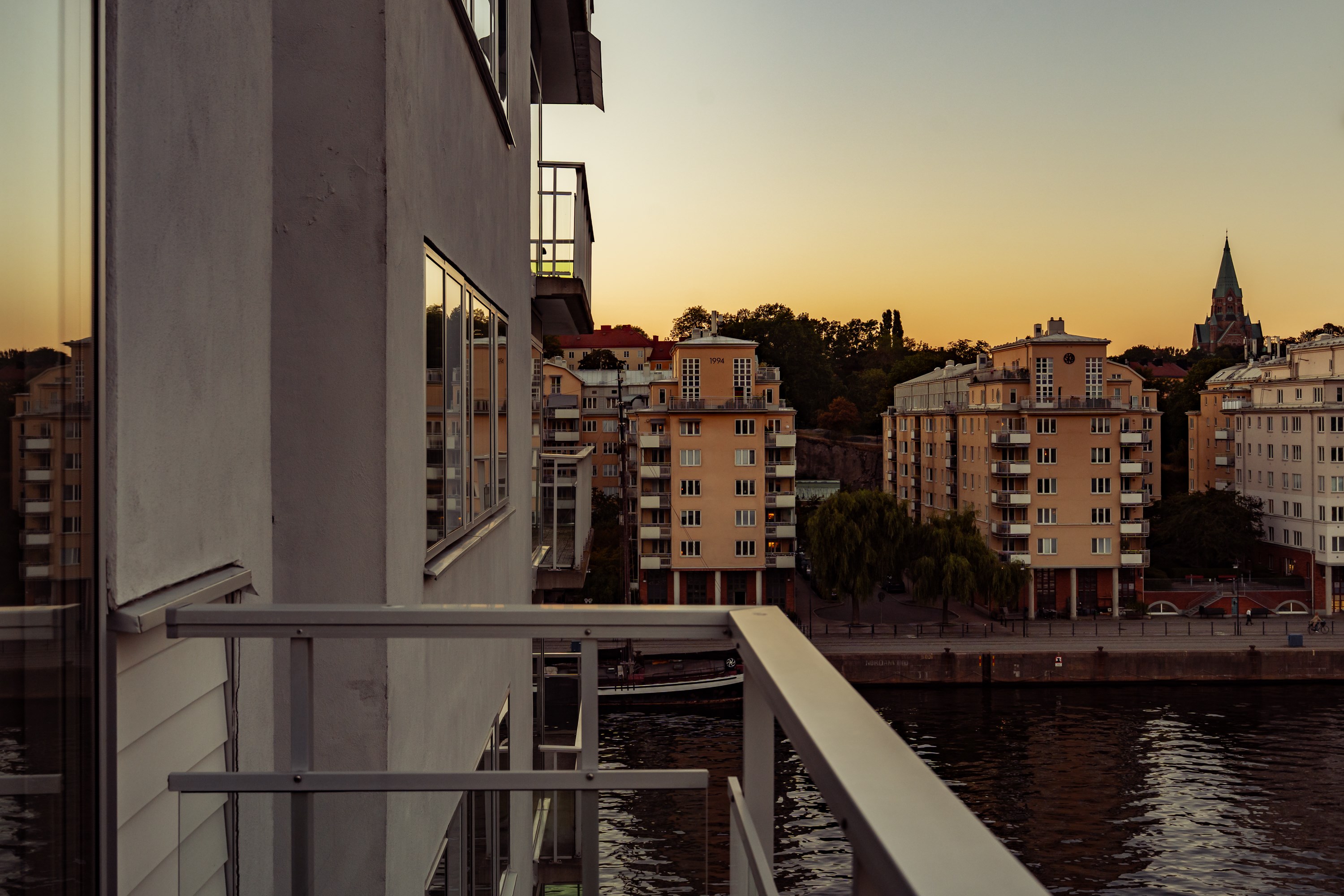 Bostadsbild från Sjöfartsgatan 1, Kommande i Hammarby Sjöstad, Stockholm