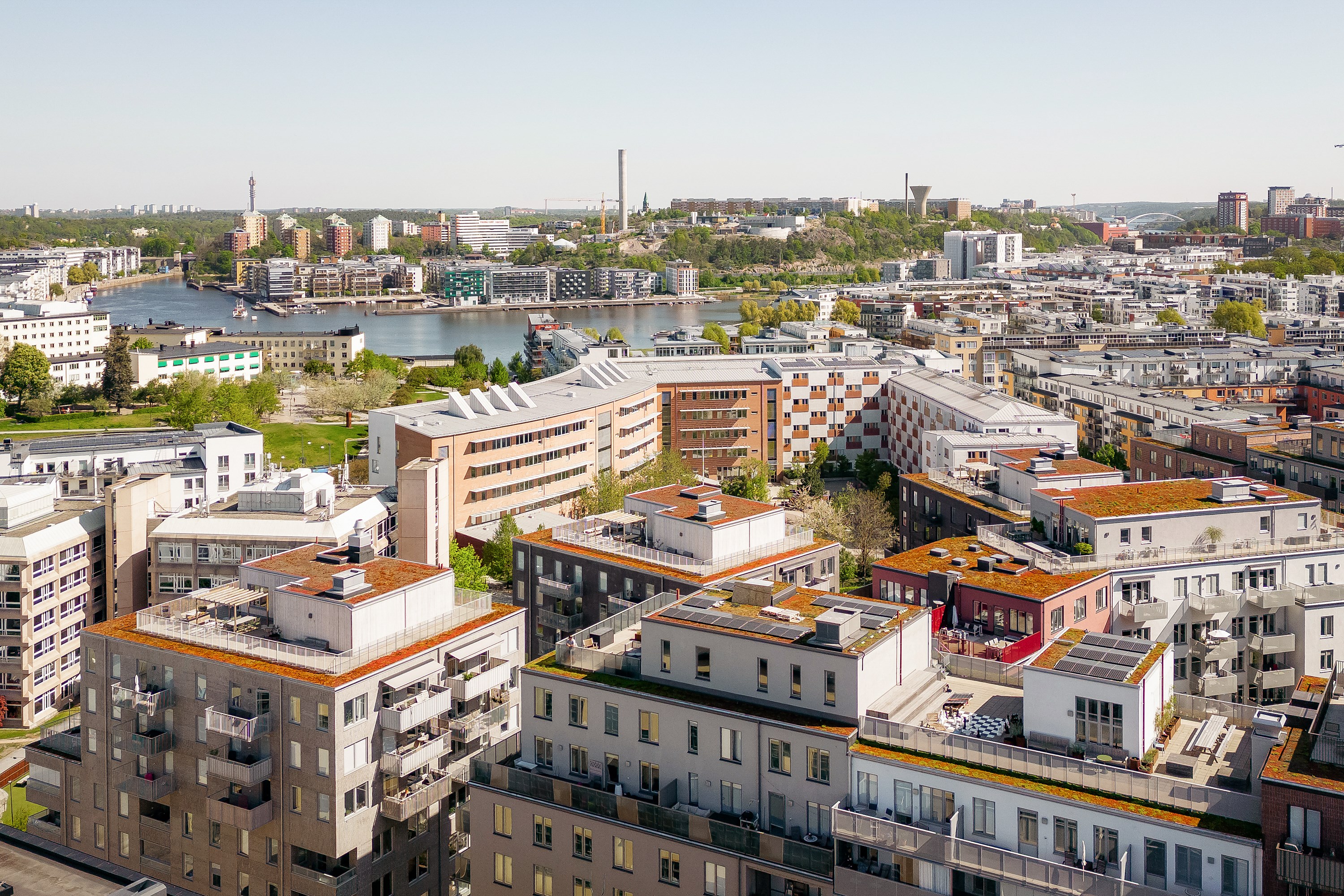 Bostadsbild från Sjöfartsgatan 1, Kommande i Hammarby Sjöstad, Stockholm