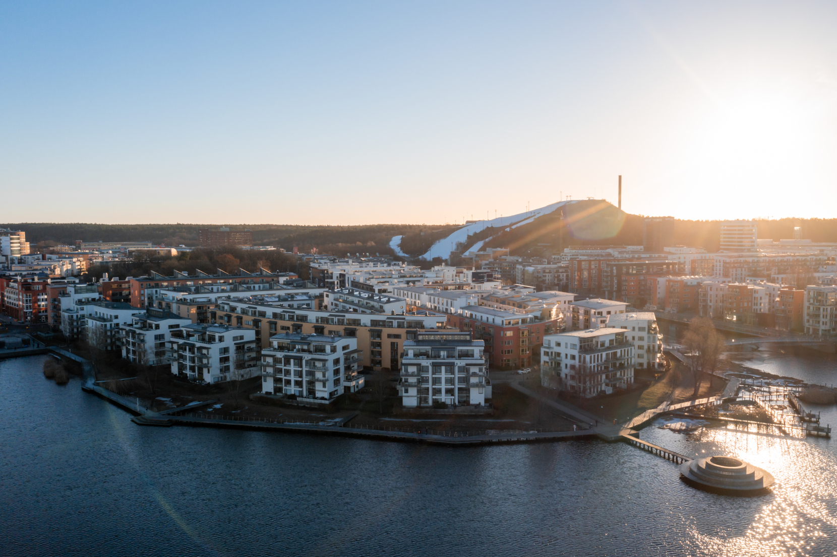 Bostadsbild från Sjöfartsgatan 1, Kommande i Hammarby Sjöstad, Stockholm