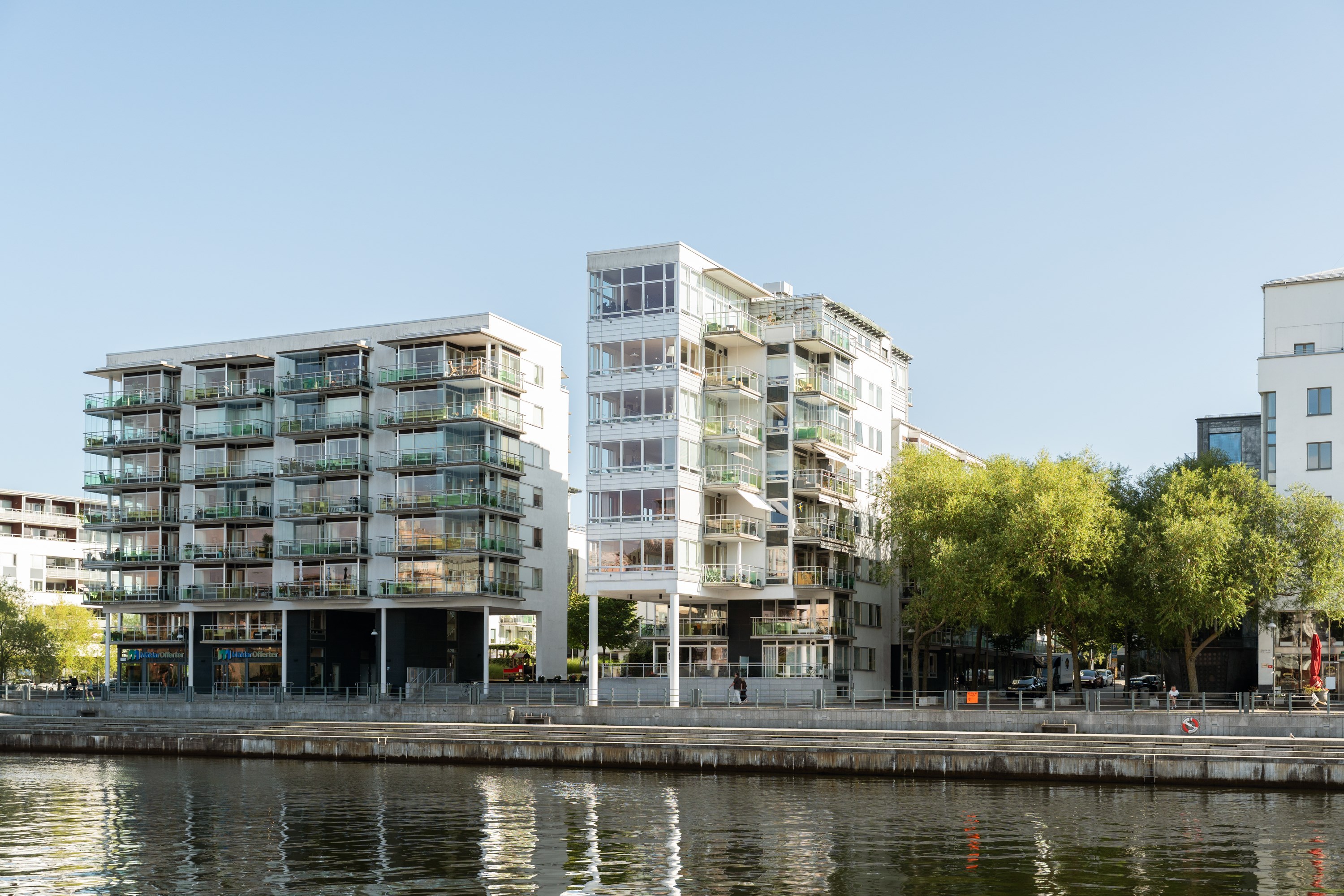 Bostadsbild från Sjöfartsgatan 1, Kommande i Hammarby Sjöstad, Stockholm