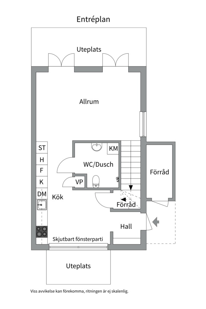 Planlösning från Eriksviksvägen 40C, Såld i Eriksvik, Nacka