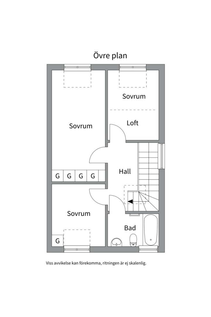 Planlösning från Eriksviksvägen 40C, Såld i Eriksvik, Nacka