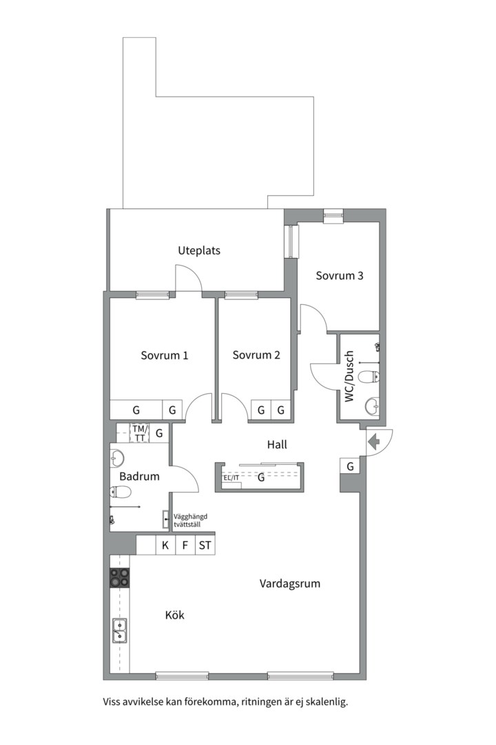 Planlösning från Maja Snis gata 2, Såld i Porslinskvarteren, Värmdö