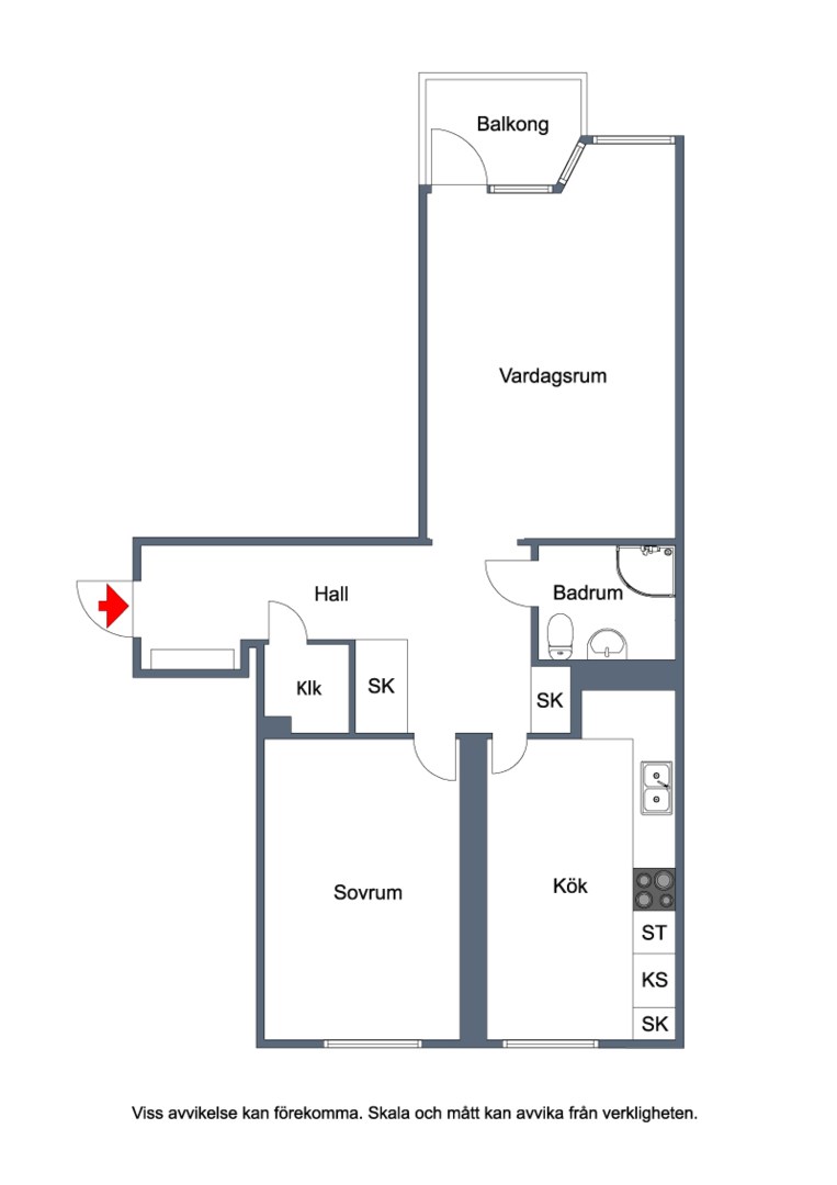 Planlösning från Tullingebergsvägen 8B, Såld i G:a Tullingeberg, Botkyrka
