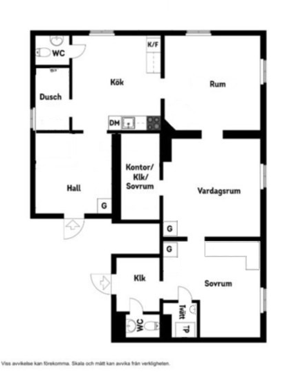 Planlösning från Höjdgatan 11B, Såld i Gustavsberg - Höjdhagen, Värmdö