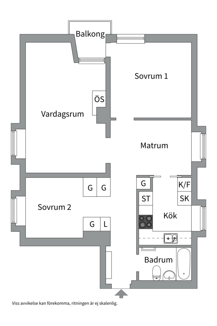 Planlösning från Hjalmar Brantingsgatan 17, Såld i Fålhagen, Uppsala