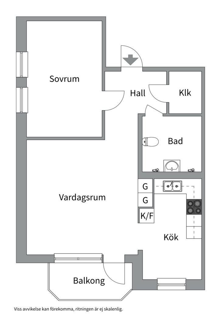 Planlösning från Flogstavägen 5A, Till salu i Ekeby, Uppsala