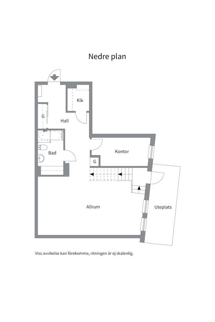 Planlösning från Kvarnholmsvägen 106, Kommande i Kvarnholmen, Nacka