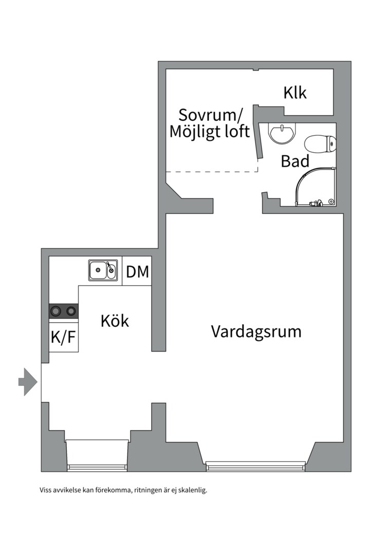 Planlösning från Kammakargatan 40, Till salu i Vasastan, Stockholm