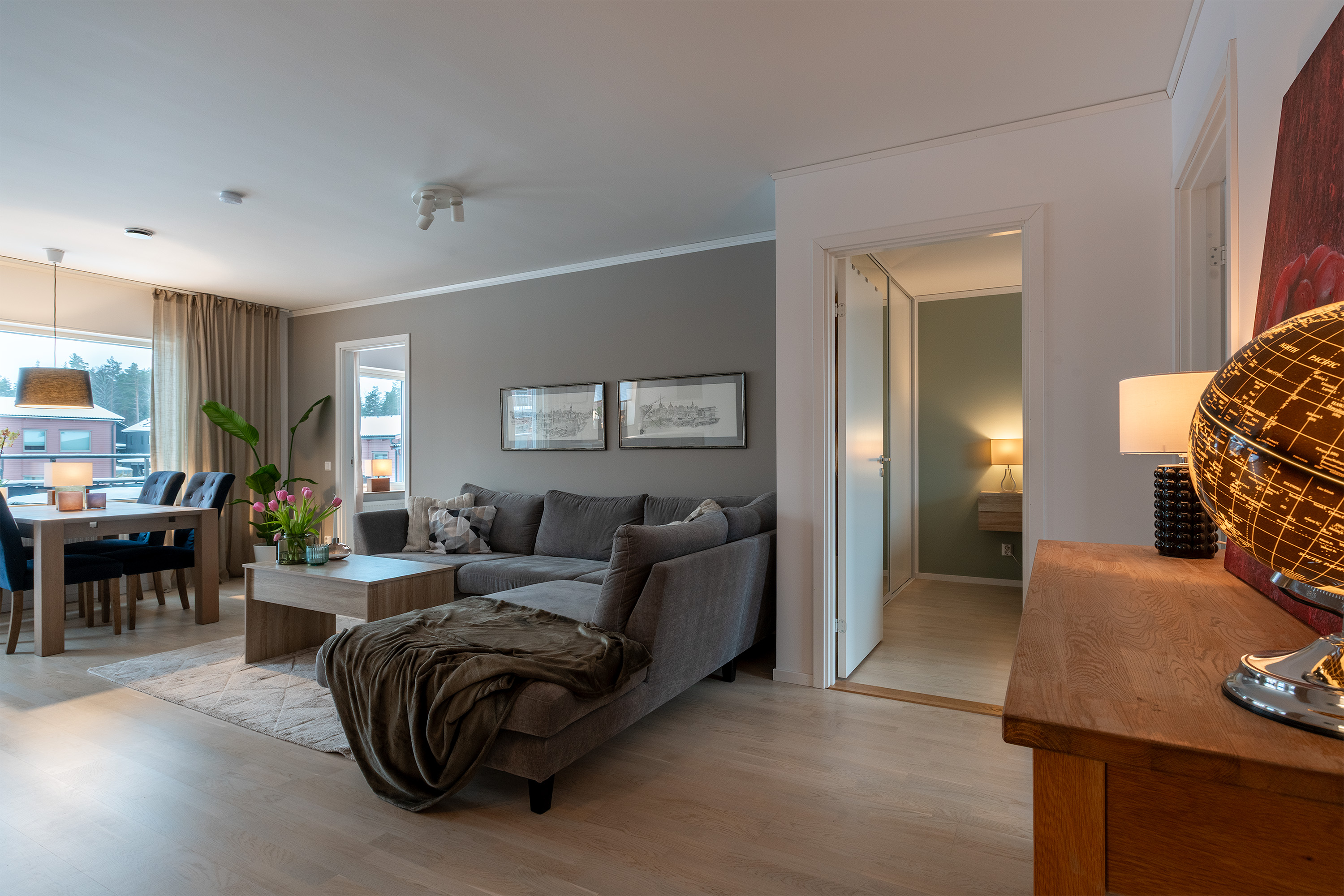 Bostadsbild från Vandrarvägen 29C, Kommande i Riksten, Botkyrka