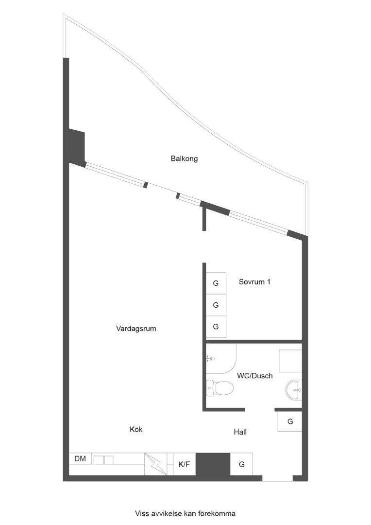 Planlösning från Funäsgatan 6, Till salu i Råcksta, Stockholm
