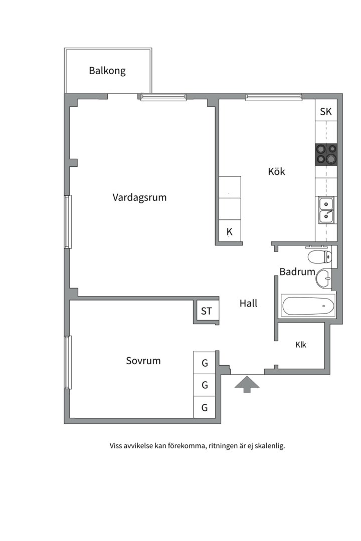 Planlösning från Karlsrogatan 81, Kommande i Sommarro, Uppsala