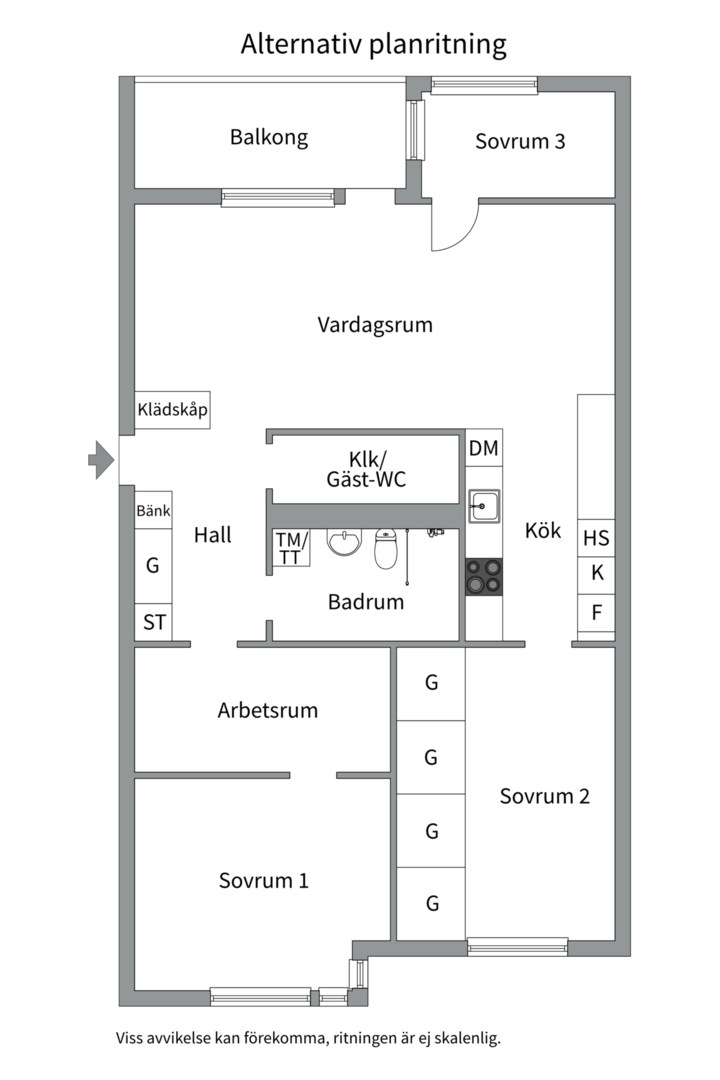 Planlösning från Lumagatan 11, 4tr, Kommande i Hammarby Sjöstad, Stockholm