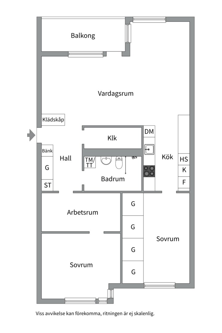 Planlösning från Lumagatan 11, 4tr, Kommande i Hammarby Sjöstad, Stockholm