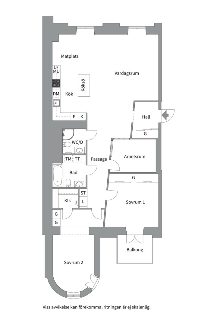 Planlösning från Mjölnarvägen 20A, Kommande i Kvarnholmen, Nacka